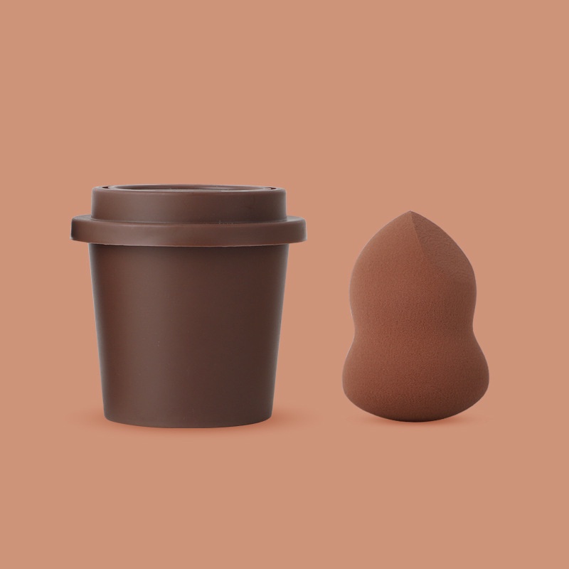 Spons Makeup Dengan Holder Gelas Kopi Berkualitas Tinggi