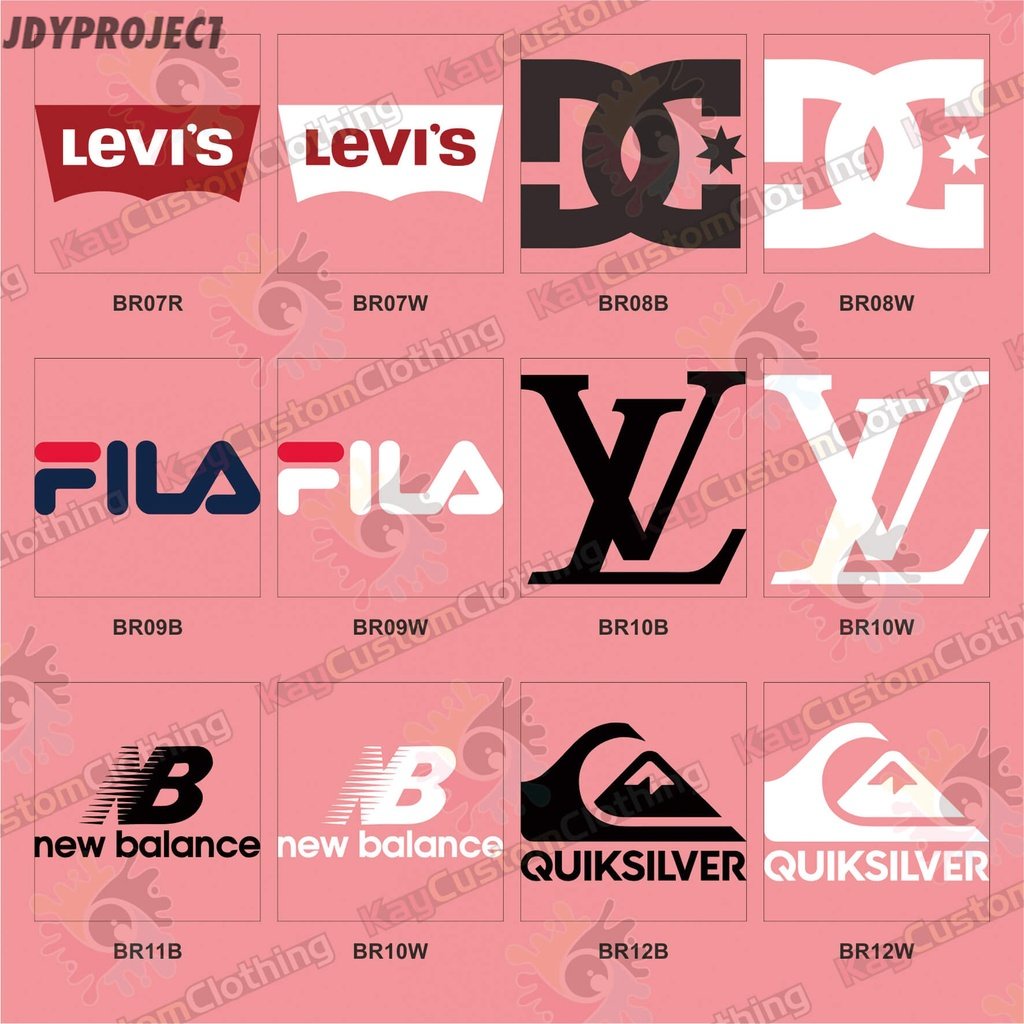 

Stiker Sablon Setrika BR4ND B/ Sticker Sablon Gosok print DTF / STICKER GOSOK TEMPEL BR4ND JLO