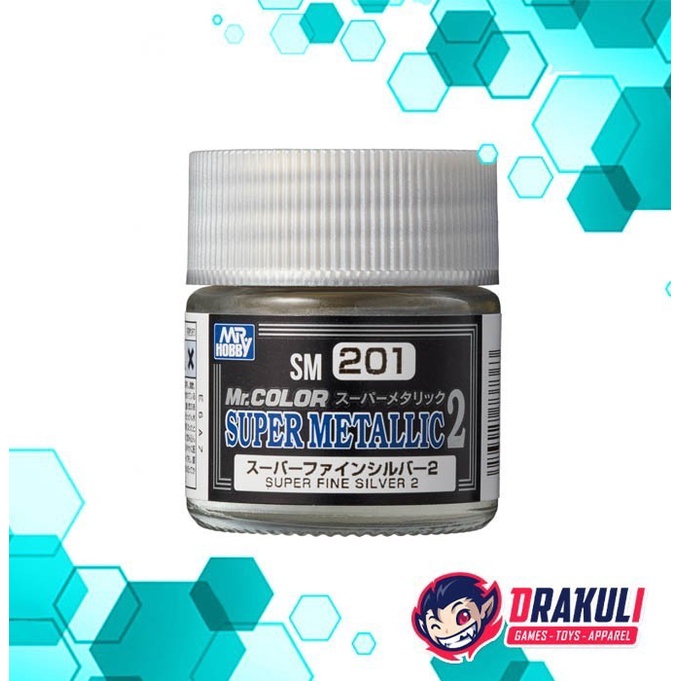 Mr. Hobby Mr. Color Paint Super Metallic 2 - Super Fine Silver 2 SM201