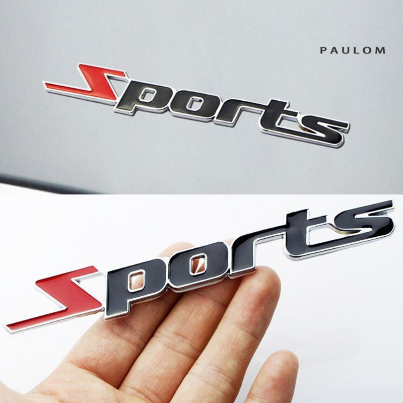 LOGO SPORT EMBLEM MOBIL SPORTS BAHAN 3D METAL