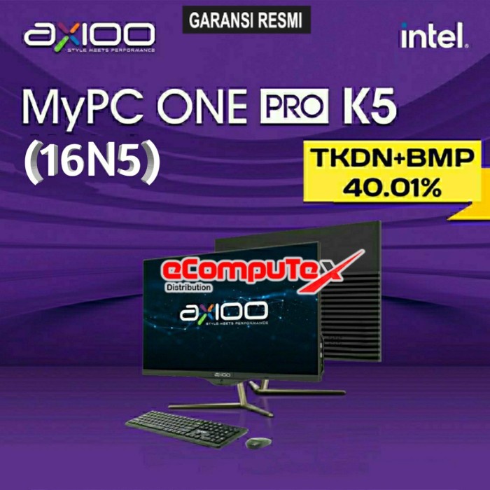 PC AIO AXIOO MYPC ONE PRO K5 (16N5) i5 RAM 16GB 512GB 21.5&quot;FHD TKDN GARANSI RESMI