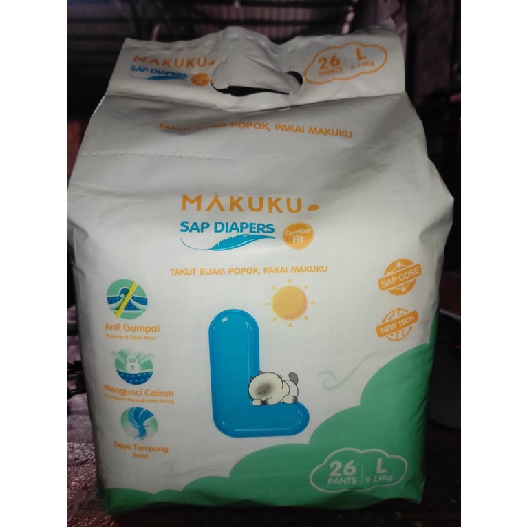 Makuku SAP Diapers Comfort Fit Tape/Pants NB/S/M/L/XL/XXL