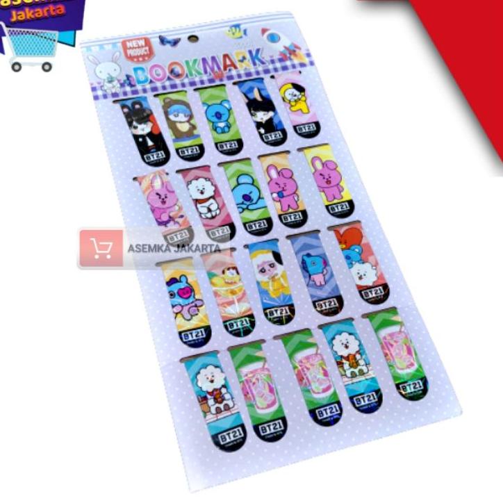 

kodeF0r5Q Pembatas Buku isi 20pcs Bergambar