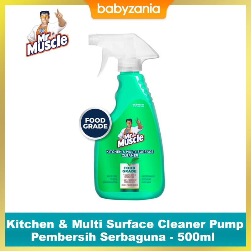 Mr Muscle Kitchen &amp; Multi Surface Cleaner Food Grade Pump - 500 ml