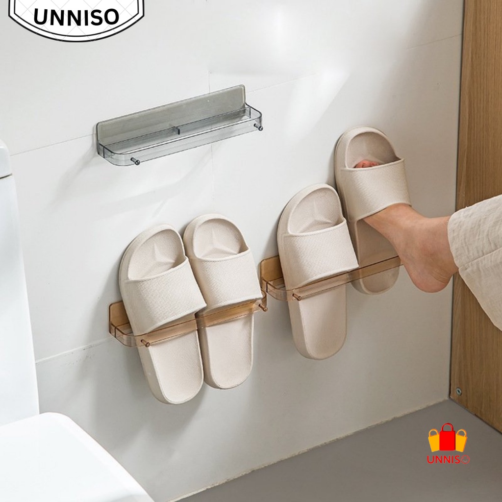 UNNISO - Rak Sendal Dan Sepatu Gantung Tempel Premium