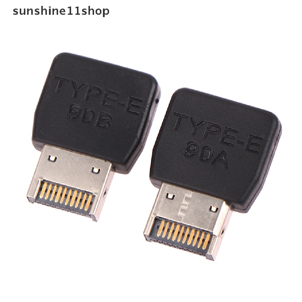 Sho USB 3.1 Type-E 90derajat Converter USB Header Adapter Untuk Konektor Motherboard N