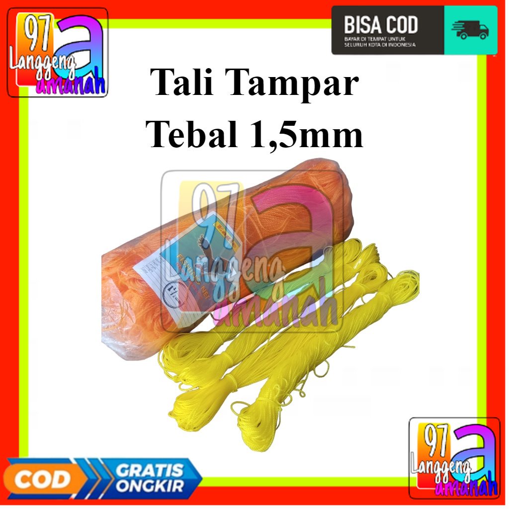

Tali Tampar Kecil PE 1.5 mm / Serampat Cap Paus