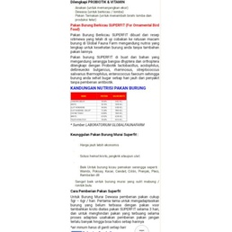 Ready Superfit Gold Pakan Voer Lomba Harian Semua Burung Voer High Tinggi Protein Untuk Burung Murai