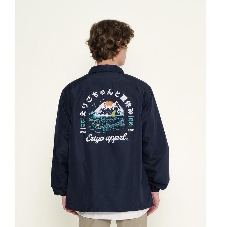 BEST SELLER Erigo Coach Jacket Nippon Nonatsu Navy
