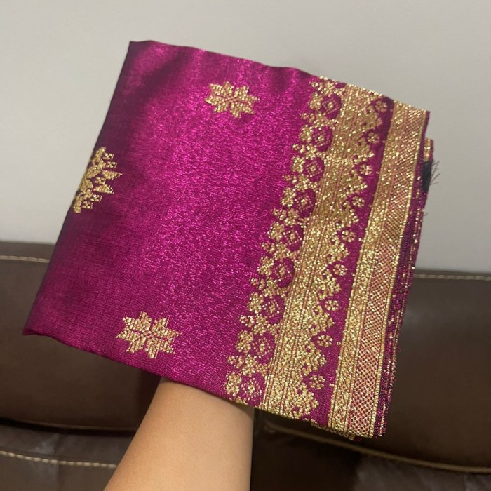 Terlaris Songket Asli Padang / Kain Songket Padang Magenta
