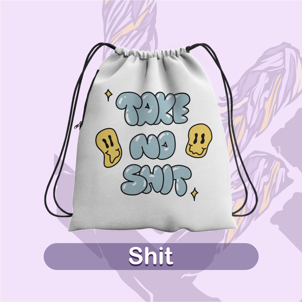 Tas Serut / String Bag Full Print SHITT