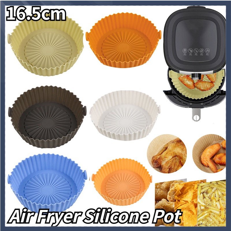 【READY STOCK】Loyang Air Fryer Bahan Silikon Air Fryer Silicone Pot Food Grade Reusable 16.5CM