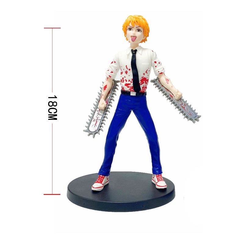 Hot NEW 8pcs/set Anime Figure Chainsaw Man Denji Pochita Power Mitaka Asa PVC Action Figurine Model Mobil Decration Boneka Mainan