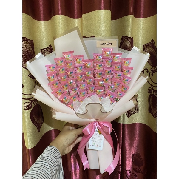 

Buket Permen Yupi Love Murah / Candy Bouquet Love / Buket permen sesuai request
