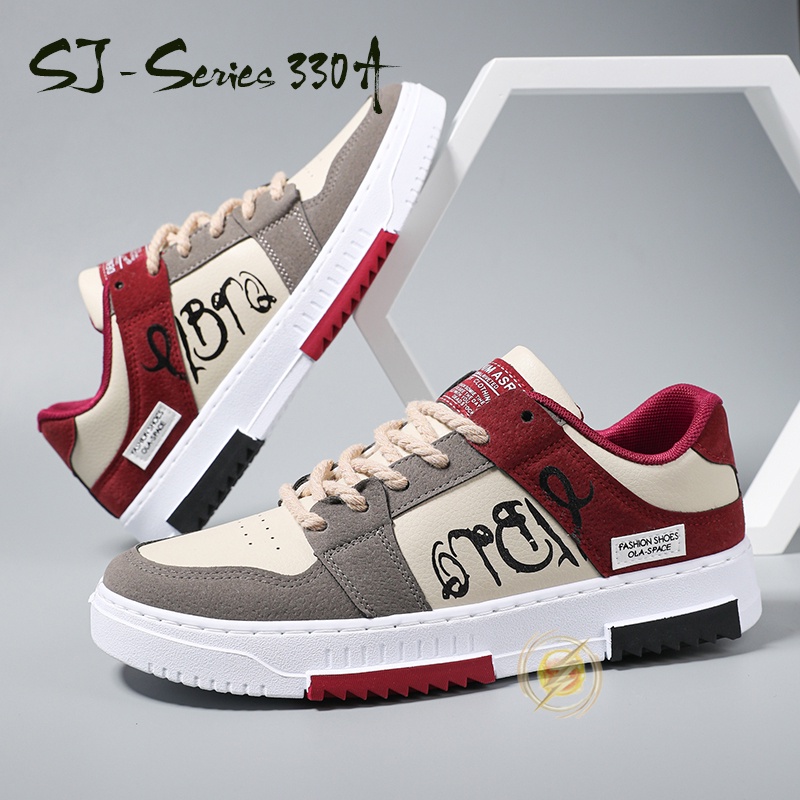 [JWALK] Sepatu Sneakers Casual Pria Keren dan Nyaman buat Hangout Kualitas Import Premium -330