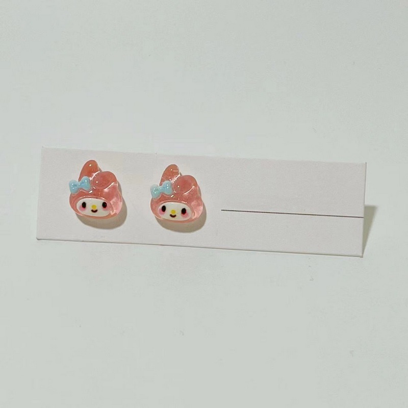 Anting Resin Fashion Merle Tikkulomi Kartun Hewan Stud Earrings Untuk Wanita Aksesoris Fashion