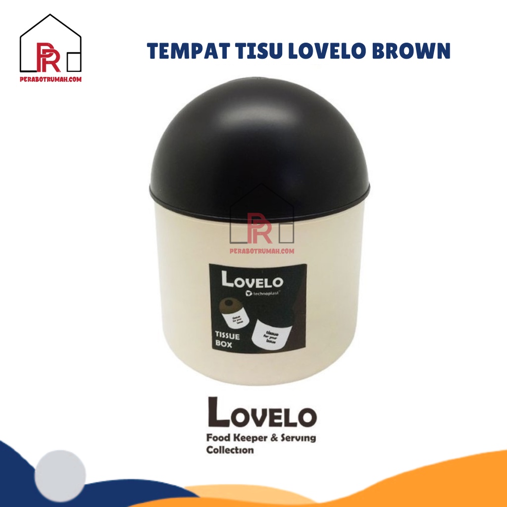 Tempat Tisu Bulat Lovelo / Tissue Box Kotak Penyimpanan Tissu