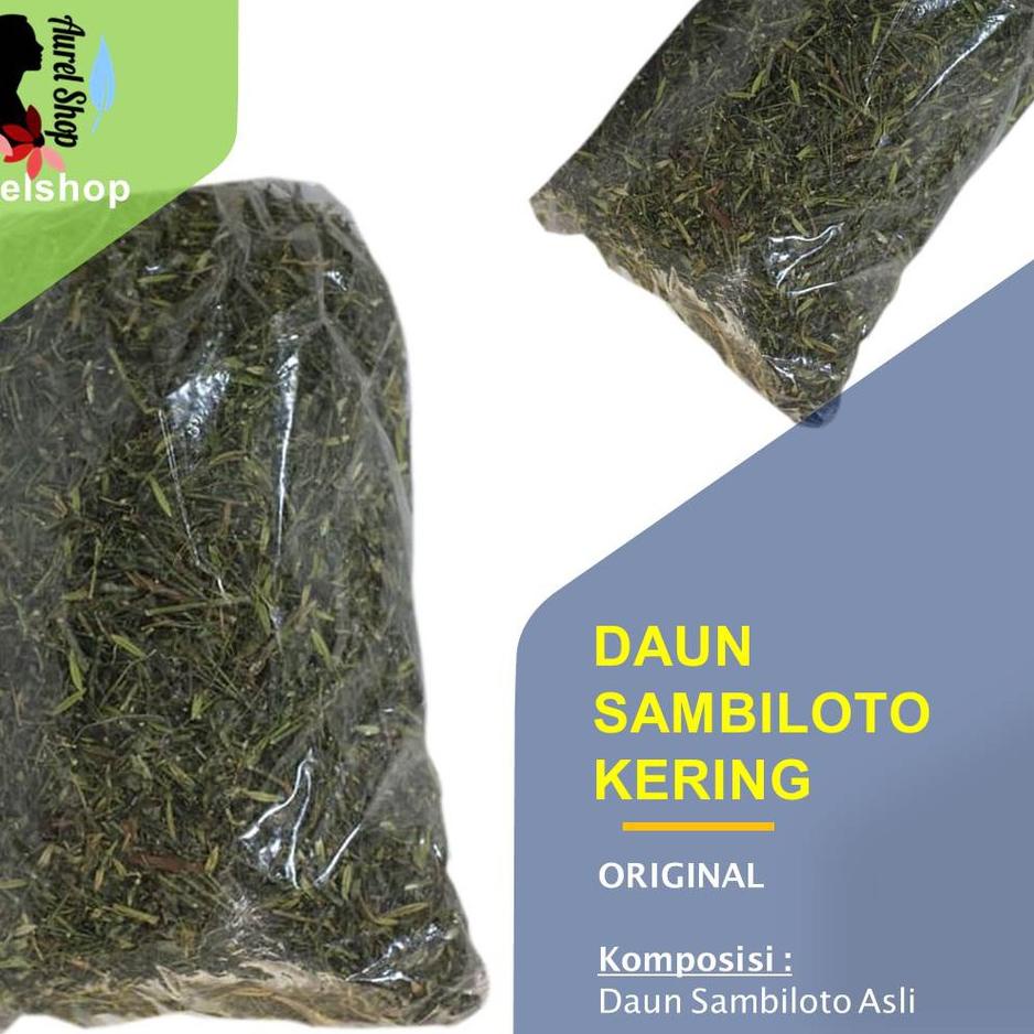 

➯ Daun Sambiloto Kering 1 kg Sambiroto (The Creat Leaf) Ω