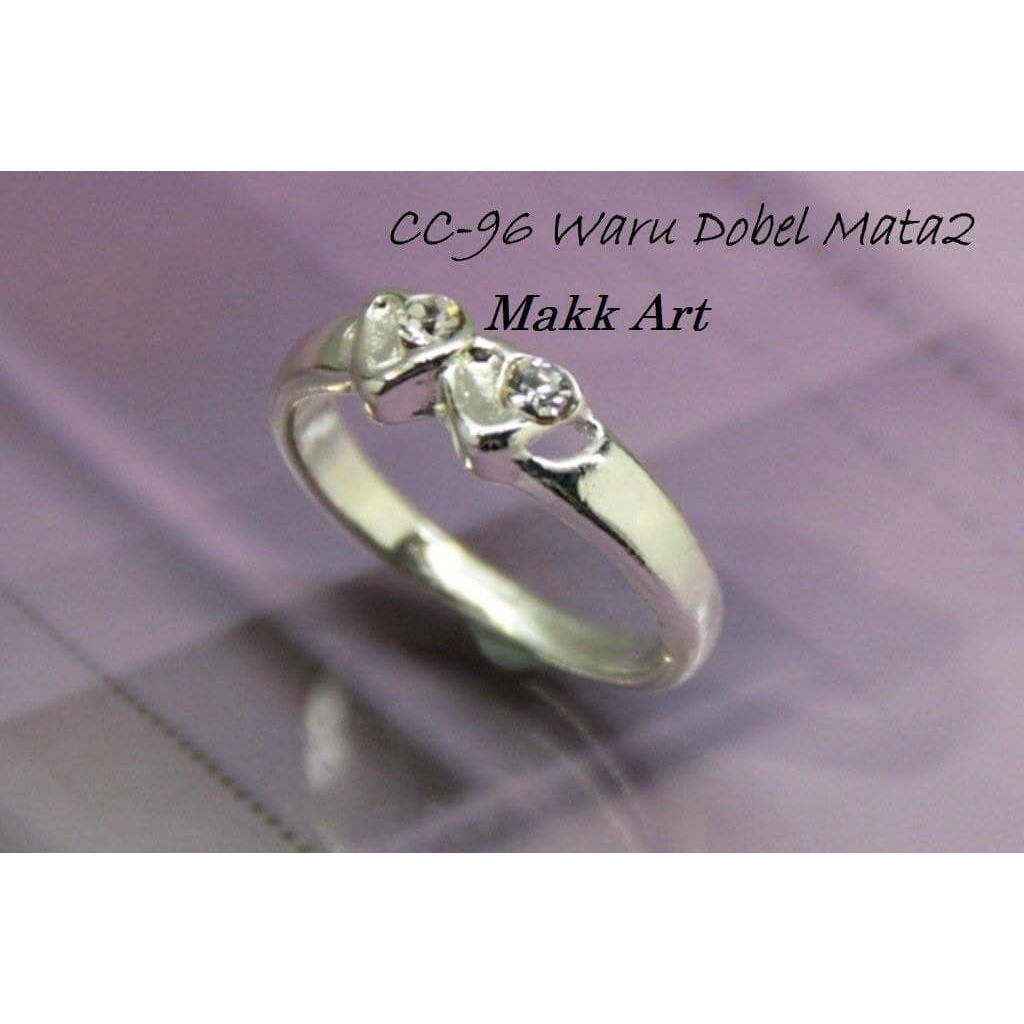 cincin Cor Imitasi CC-96A/S Waru dobel mata 2 lusinan kuning/suasa
