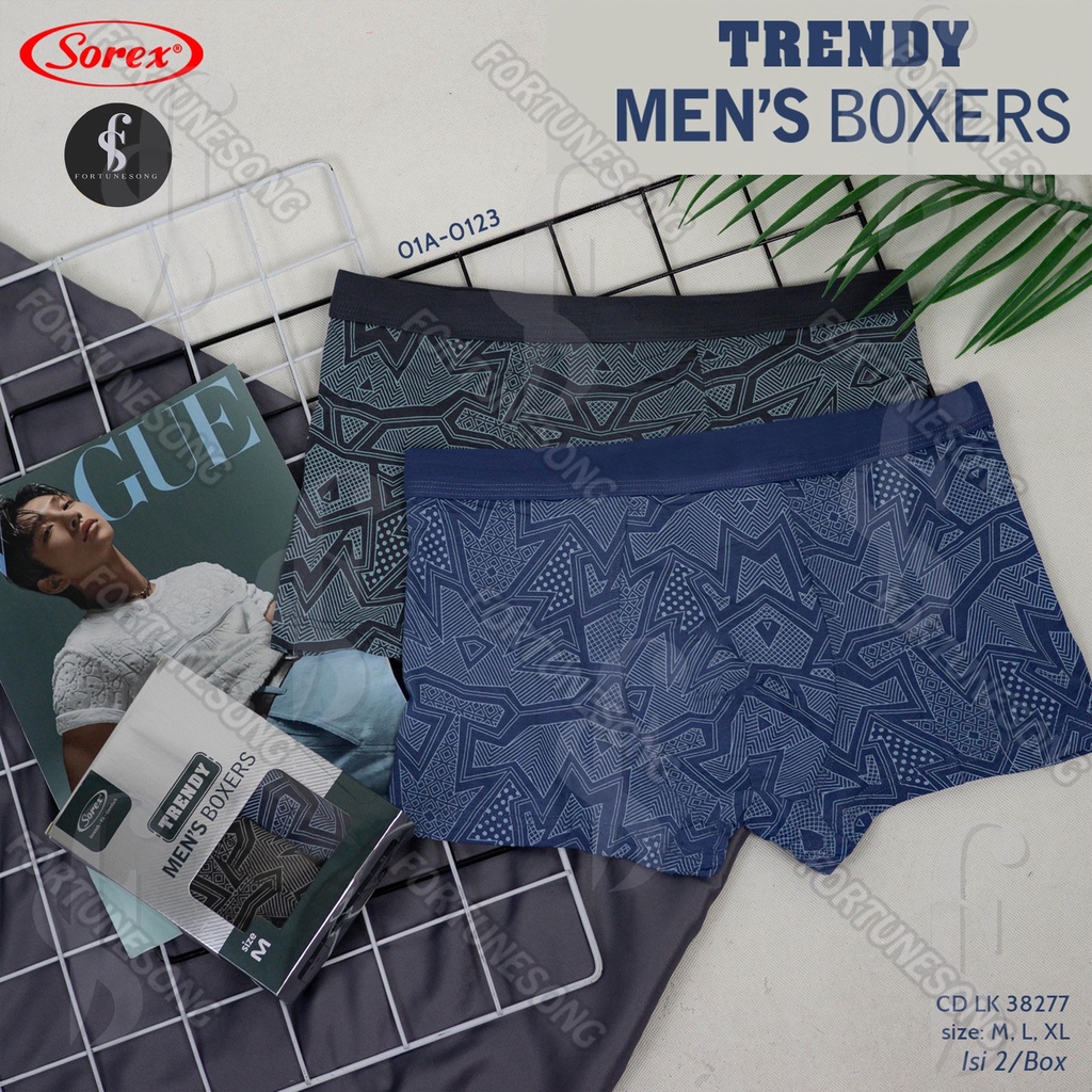 Sorex - Celana Dalam Pria Boxer Sorex Trendy Bahan Katun Premium