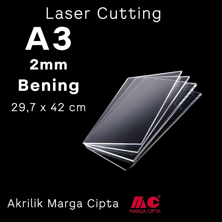 

Akrilik Lembaran Ukuran A3 Tebal 2mm Bening