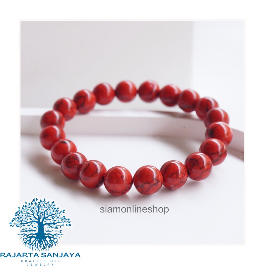 Gelang Red Turquoise Syntetic Stone The Of Power And Luxury