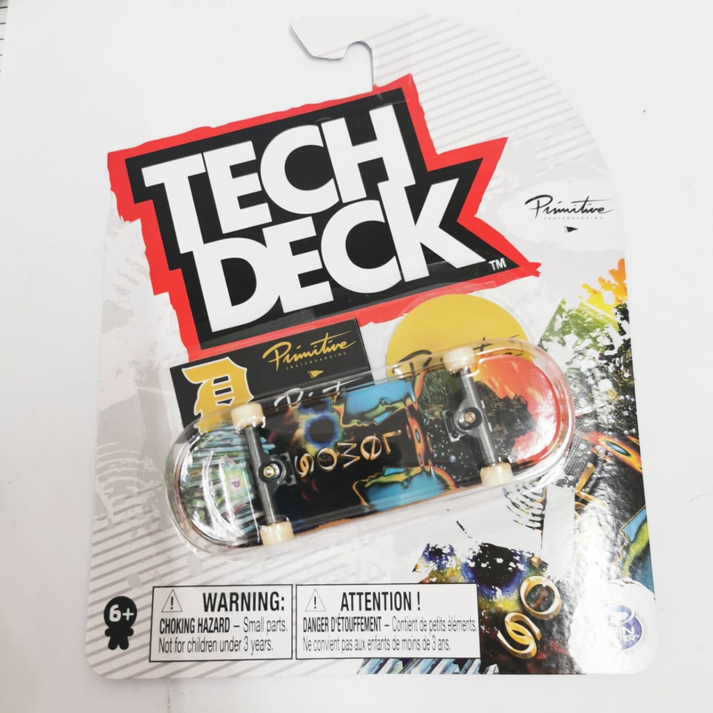 Tech Deck PRIMITIVE Fingerboard Original Spin Master Finger Board Skateboard dengan jari primitive finesse gold chrome sovrn bakerboys