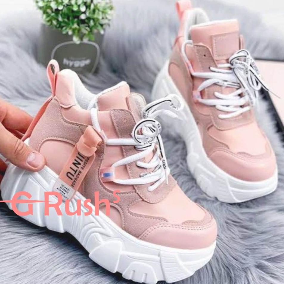 Ready [G-RUSH] - SEPATU WANITA SNEAKERS PEREMPUAN BOOT FASHION JIN-TU RD02