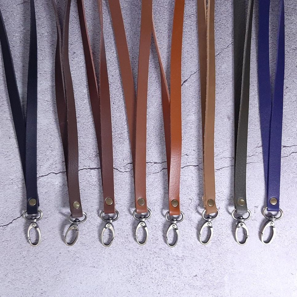

Tren Kekinian.. Tali Lanyard ID CARD, Tali Tas, Aksesoris Faux Leather Bahan Premium 73