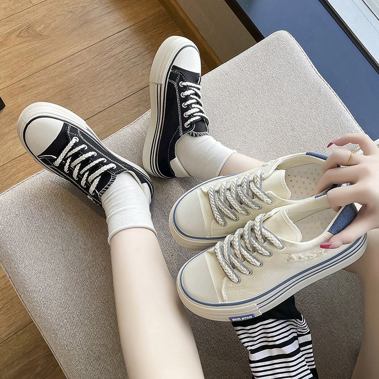 COD POS 248 Sepatu Sneakers Tali Wanita Premium Korea Style