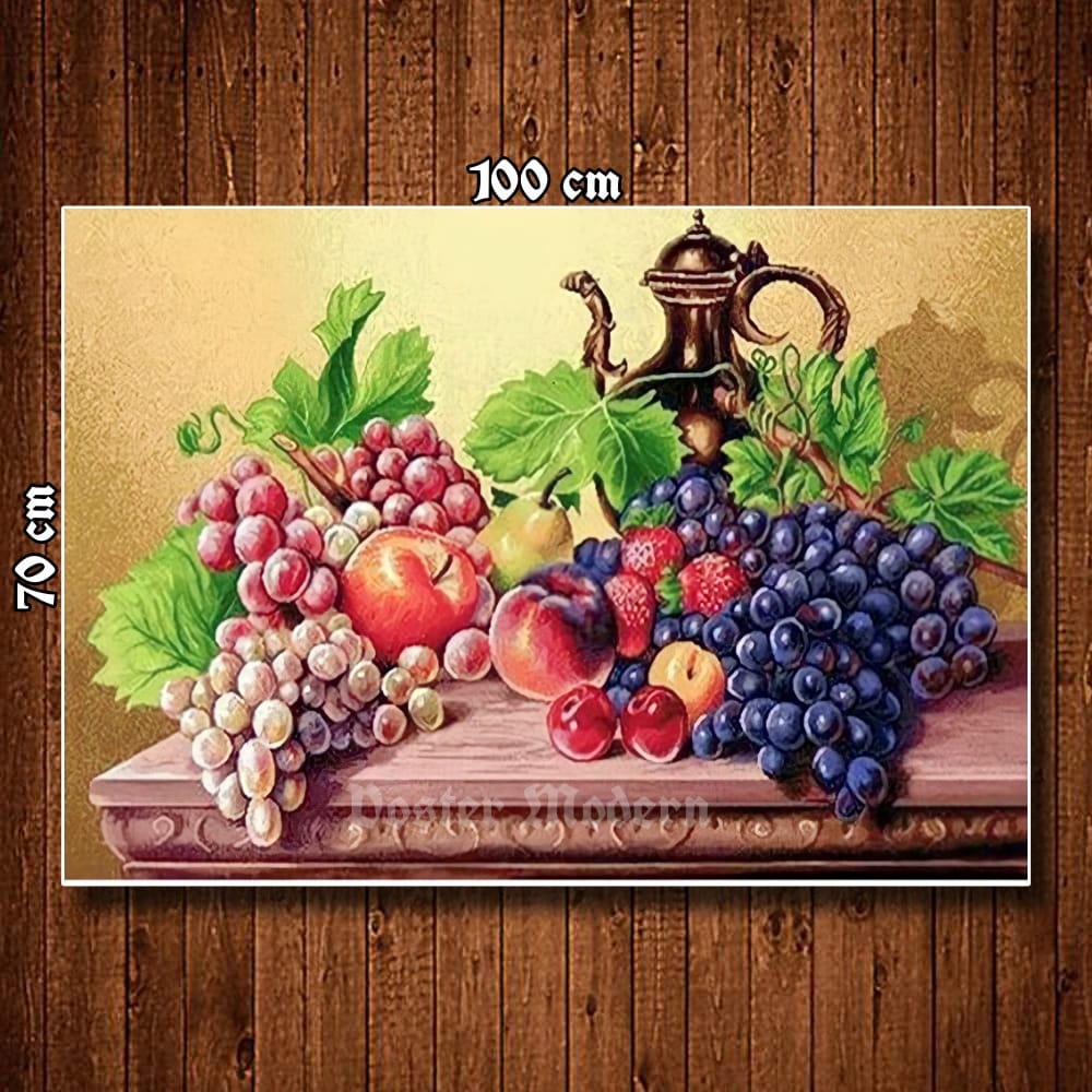 HIASAN DINDING POSTER GAMBAR LUKISAN BUAH BUAHAN UKURAN JUMBO 3D CODE05 BEST SELLER / LUKISAN BUAH D