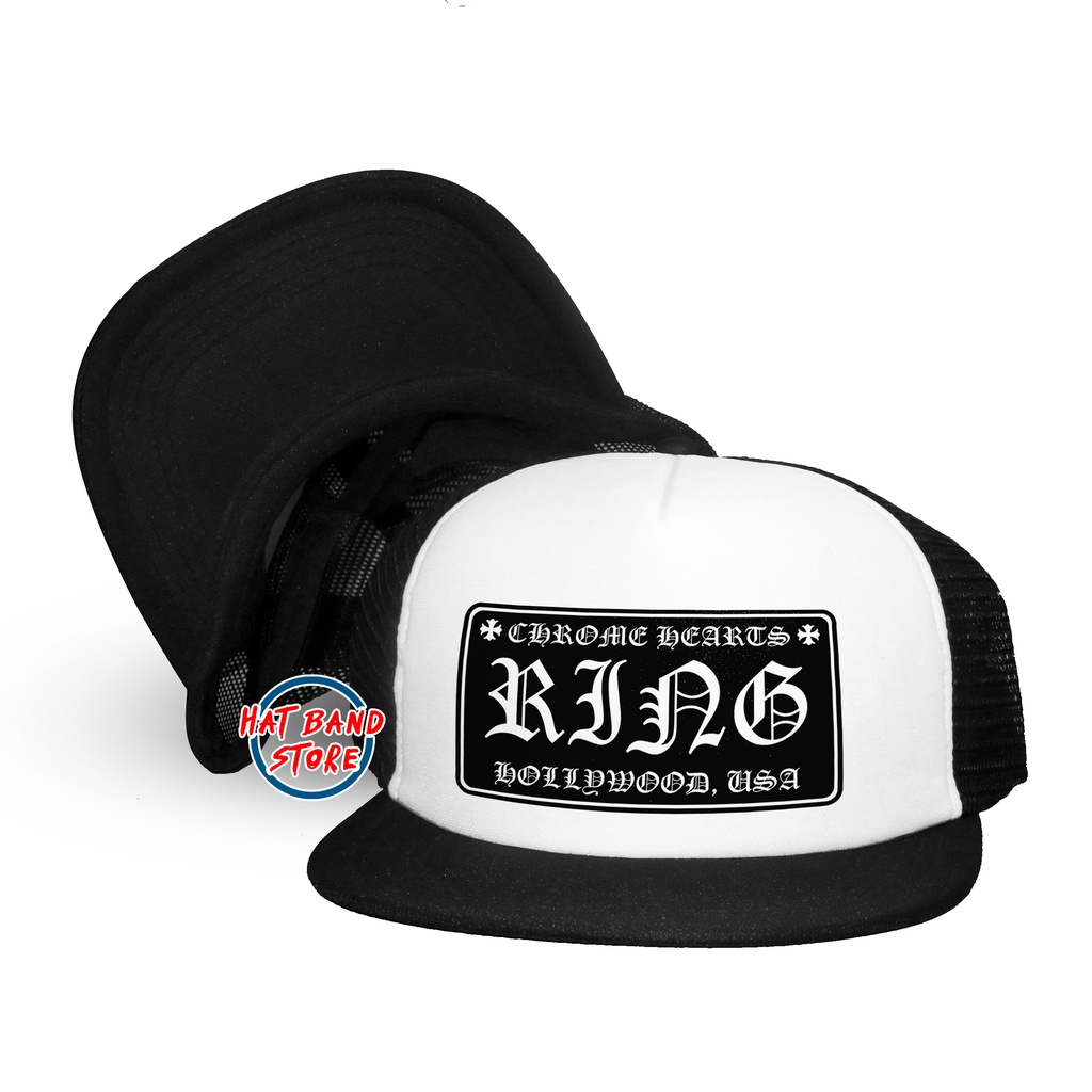 Topi Trucker Chrome BMTH | Bring Me The Horizon | RATM | Rage Againt The Machine | Ring | Topi Snapback Chome
