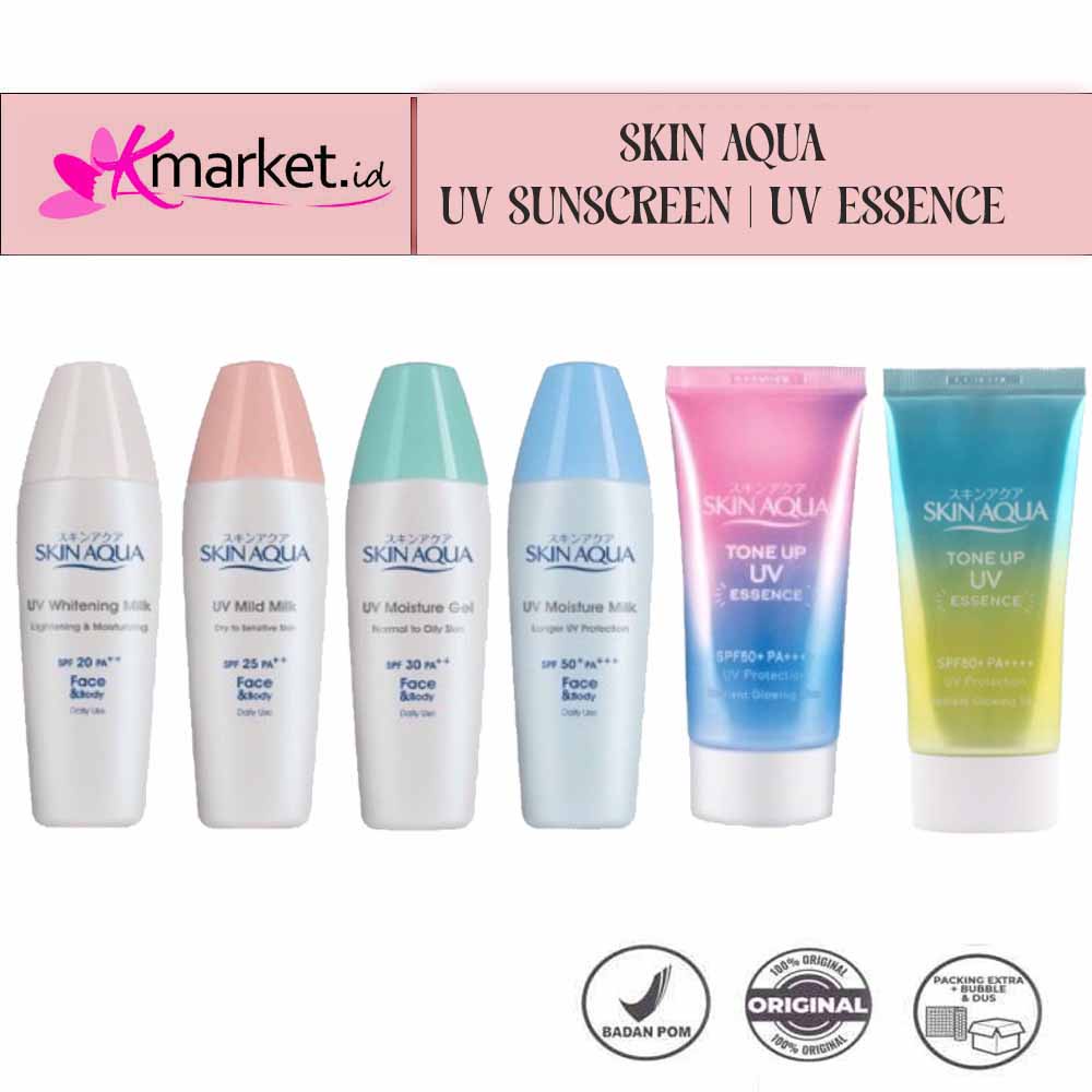 [BPOM] SKIN AQUA UV Whitening Milk/ UV Mild Milk/ UV Moisture Gel/ UV Moisture Milk 40g
