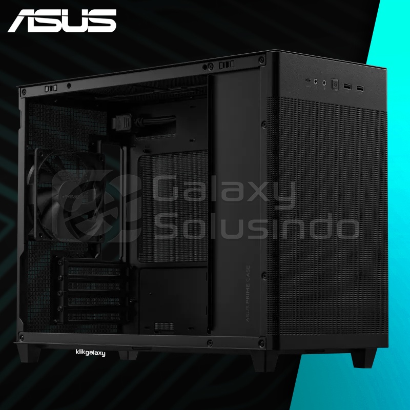 ASUS Prime AP201 with Tool-Free Side Panels M-ATX Case - Black