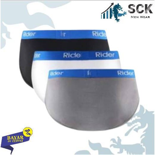 [ISI 3] Celana Dalam Pria RIDER 333 karet Boxer / CD  Olahraga R333 / Pakaian Dalam Cowok - sckmenwear GROSIR