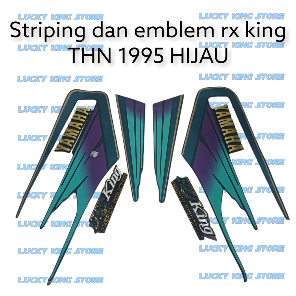 Setriping rx king | striping rx king 1995 hijau dan emblem rx king atau embelm yamaha rx king lama t