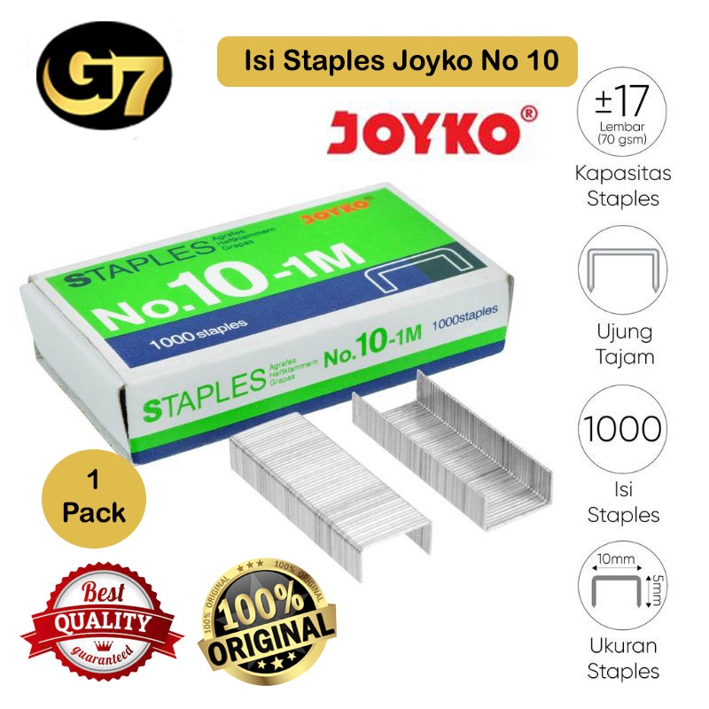 

Isi Staples Kecil Sedang Besar Isi Stapler no 3 no 10 Joyko Refill Staples HekterCekrekan Jepretan Alat Tulis Kantor Sekolah