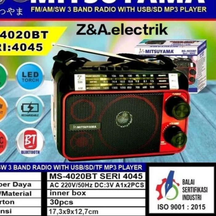 ✵ Radio/Speaker Bluetooth MS-SERI 4045 usb memory MITSUYAMA ❋