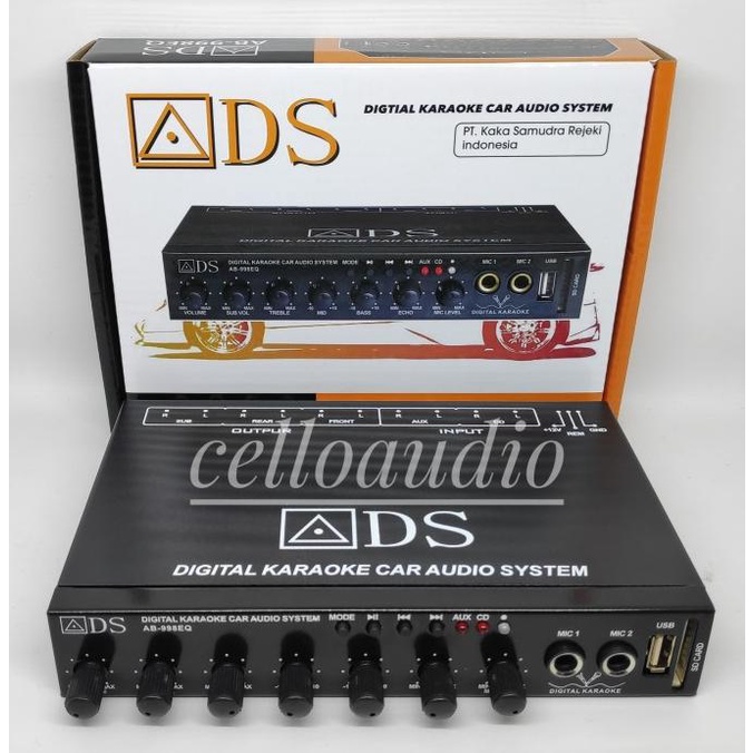 Pre Amp Parametrik ADS AB-998EQ Bluetooth Equalizer Mobil ADS AB 998EQ