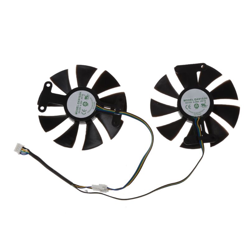 Bt VGA Fan Kipas Pendingin Kartu Grafis Untuk Zotac Gtx1060 GTX950 4P 12V 0.35A GA91S2H