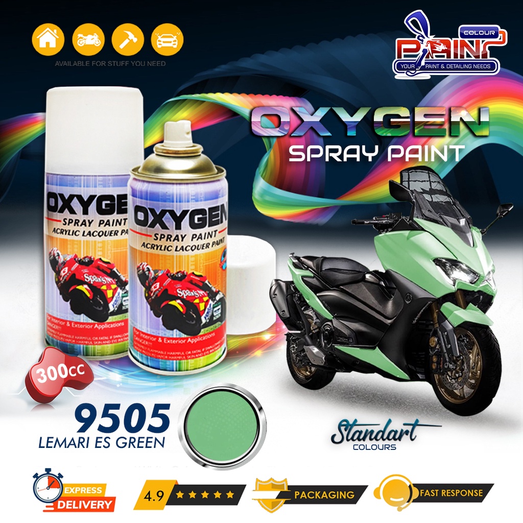 Cat Semprot / Pylox OXYGEN Acrylic Spray Paint - 9505 Lemari Es Green