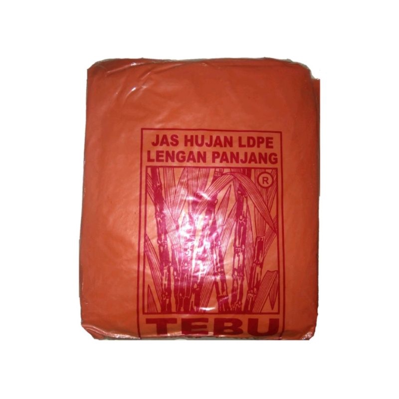 Jas Hujan Plastik Ponco TEBU HDPE LDPE Model Lengan Panjang Grosir