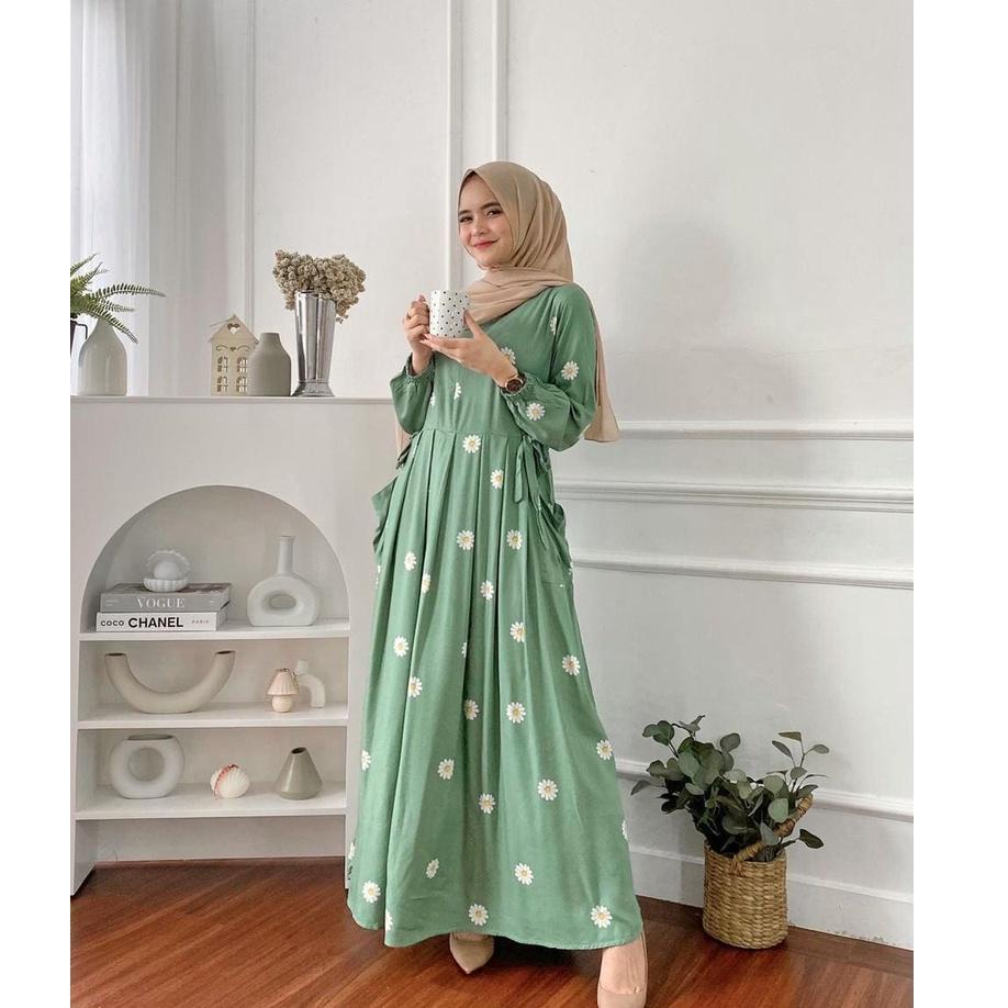 TERBAIK Gamis Milea / Dress Syari/ LD 120 cm / PB 130 cm / Gamis Rayon Premium / Dress Gamis Rayon P