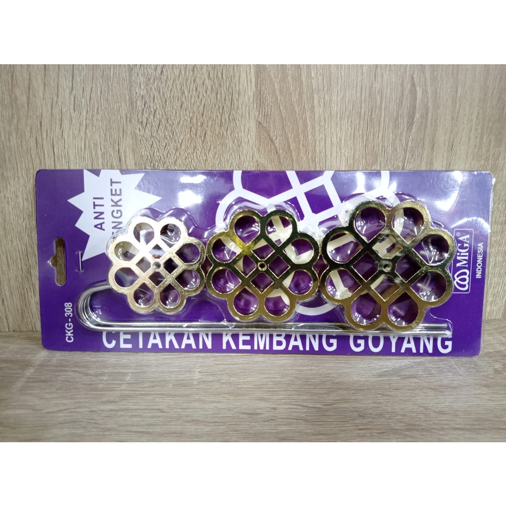 Logam Cetakkan Kembang Loyang set 3 CKG 308 CD 1768