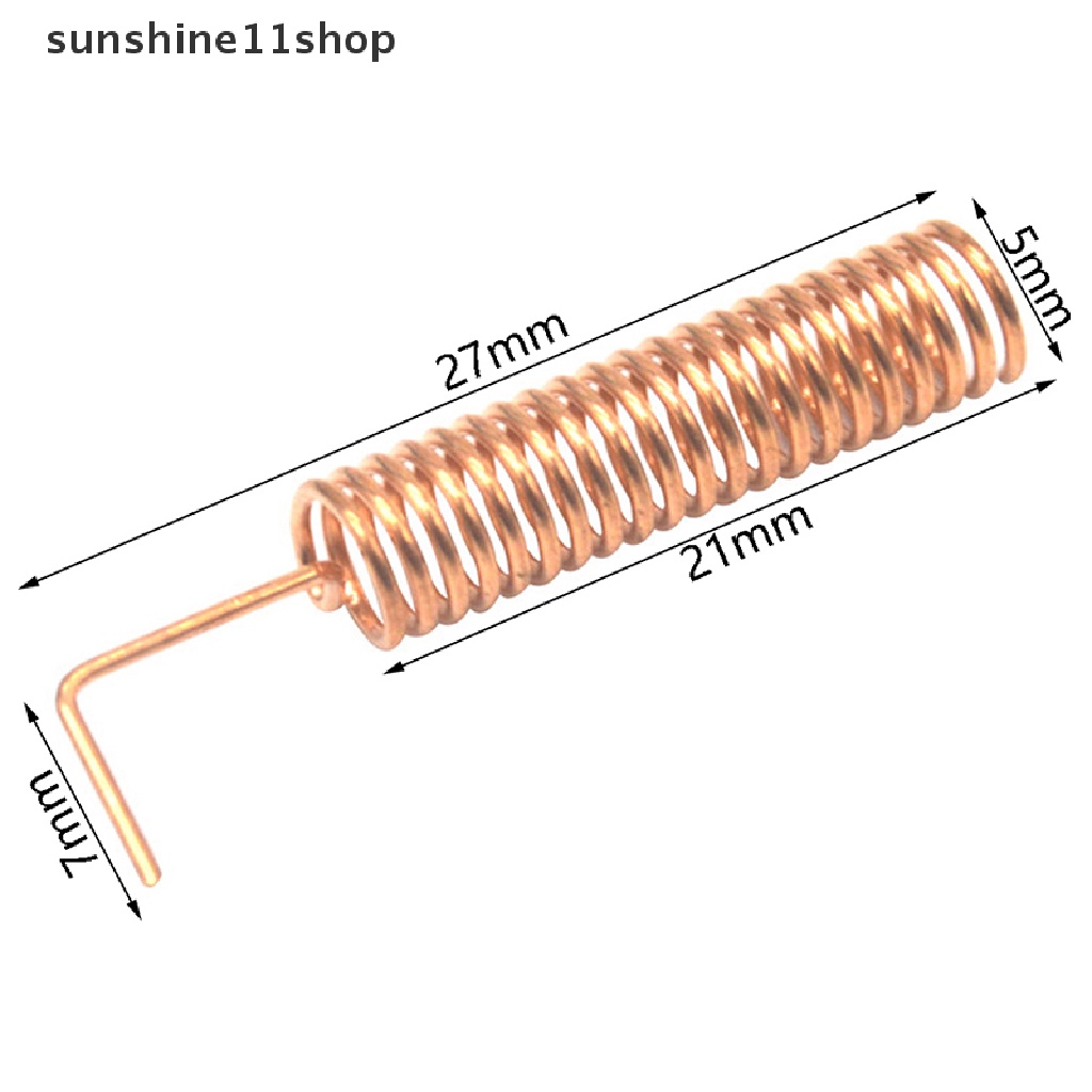 Sho 433mhz Spring Antena Fosfor Tembaga Built-in Spiral High Gain Transceiver Omnidirectional Smart Modul Welding Antenna N