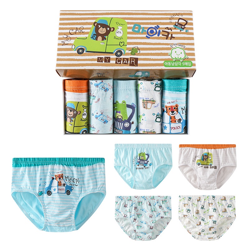 CHUBBI Celana Dalam Kotak Anak Laki Premium 5Pcs/Set