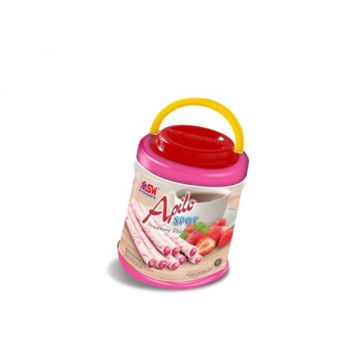 

Apilo Spot Wafer Roll Strawberry Tin 1 DUS ISI 6 TOPLES