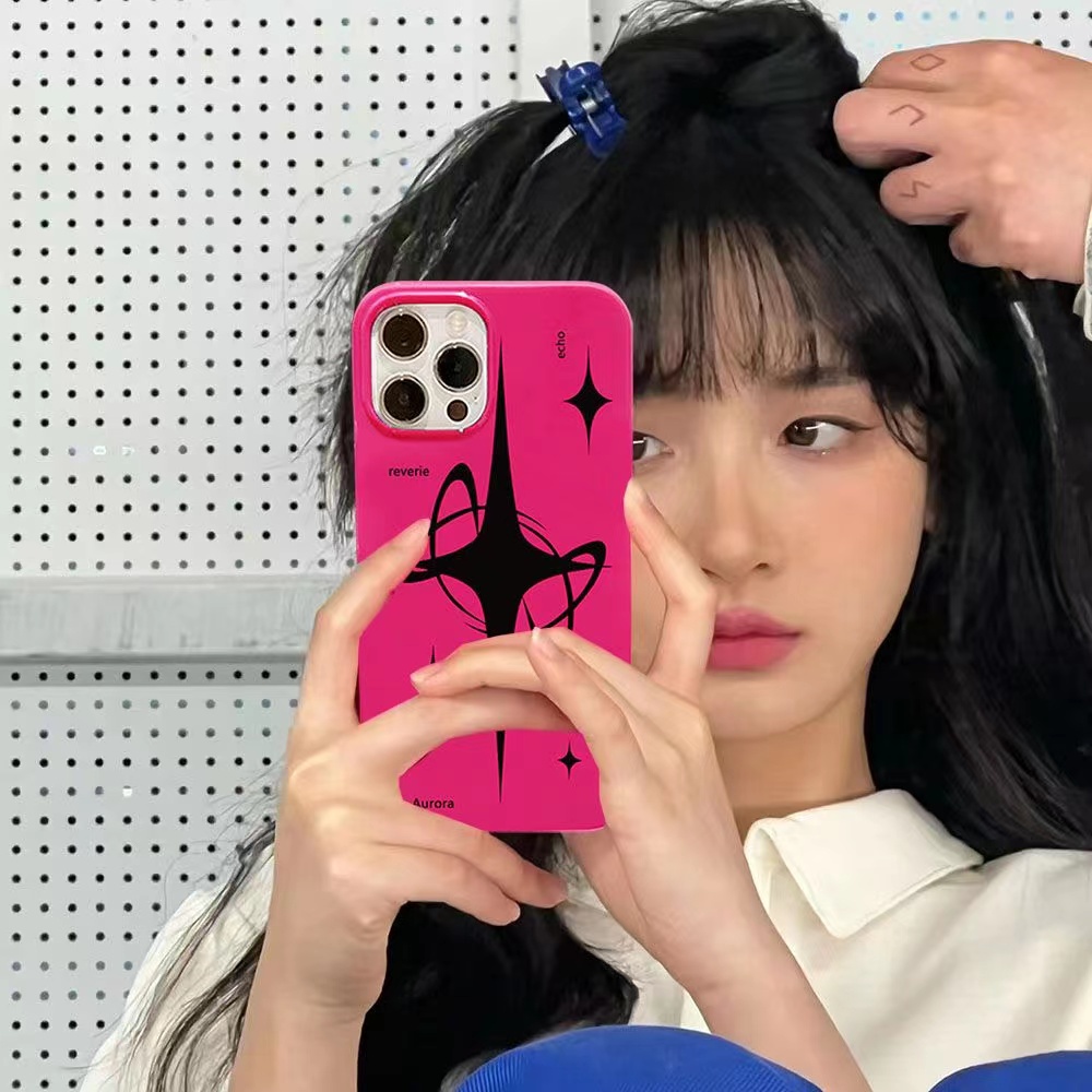 IPHONE Ins Pola Bintang Cocok Untuk Iphone14 14pro 14plus 13 13mini 13pro 13prm iPhone12 7Plus 8Plus Xr XS 13 12mini Pro Max TPU Empat Sudut Casing Ponsel Tahan Guncangan