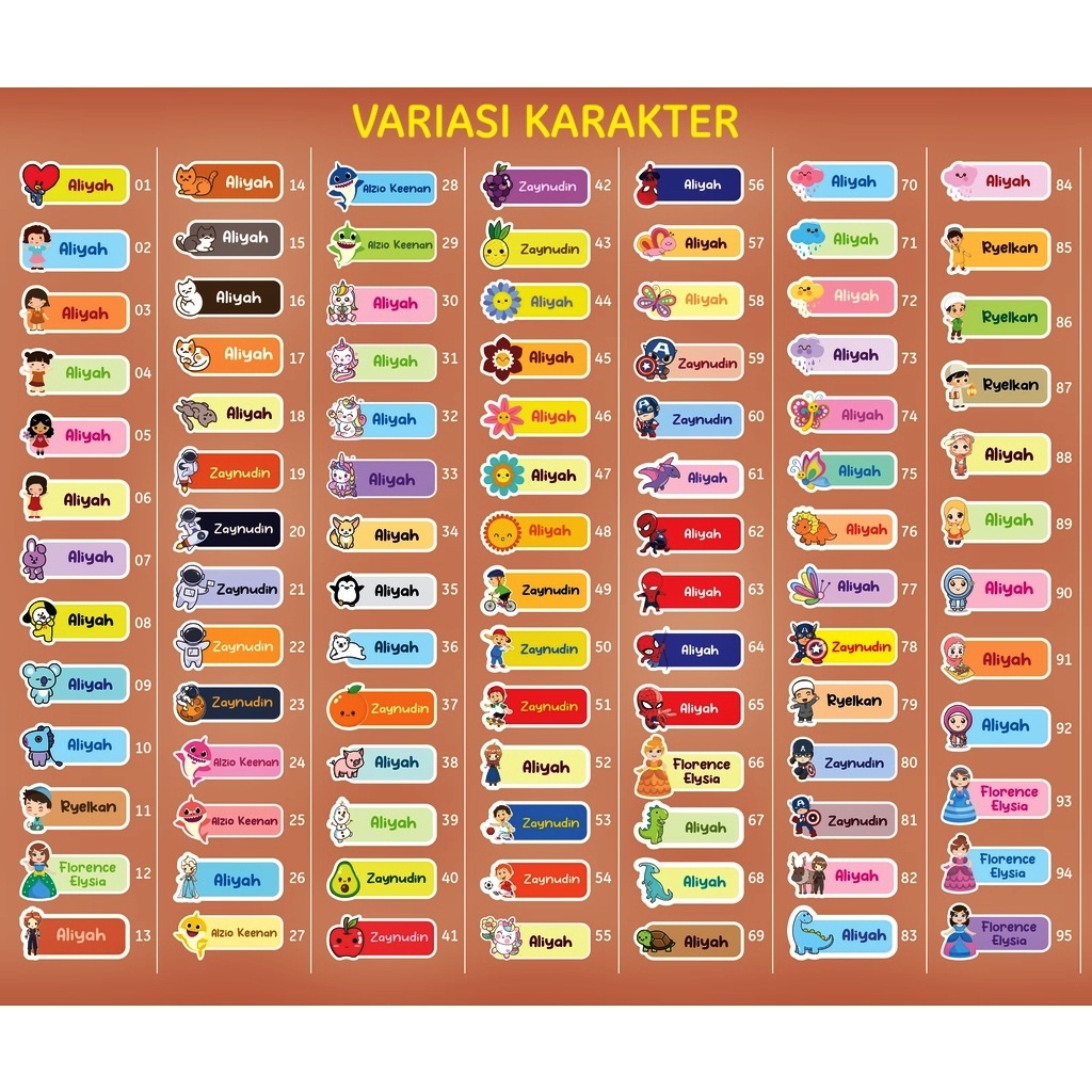 

Sticker Label Nama Kain Baju Kaos Sablon Setrika Sticker Iron Custom Tulisan (Per Pack isi 50 Pcs) Stiker Baju / Stiker Kain Sablon Press Strika Anti Luntur HARUSS DI TULIS DI CATATAN TIDAH BOLEDH DI CHAT...HARUS DI CATATAN YA KAKA