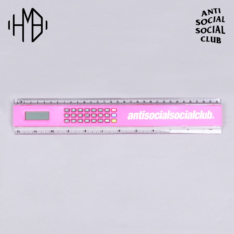 

ASSC Anti Social Social Club 5507 Ruler Calculator Pink